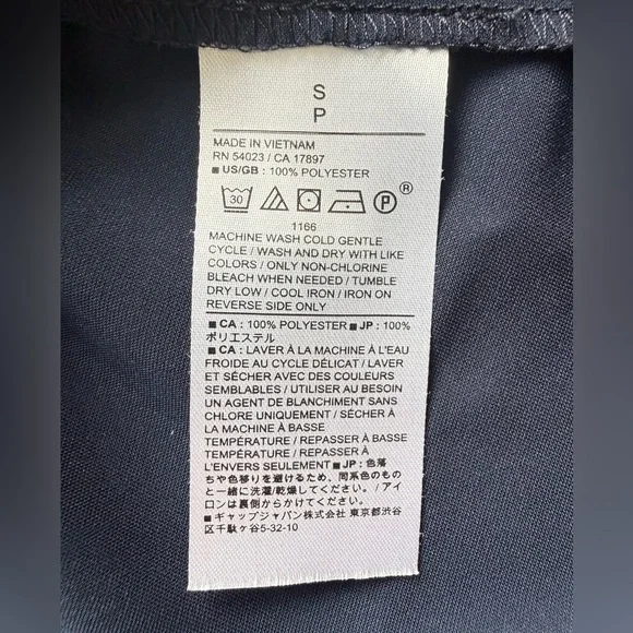 Banana Republic Factory Silky Classic Shirt Button-Up Preppy Navy Size S - Picture 9 of 11